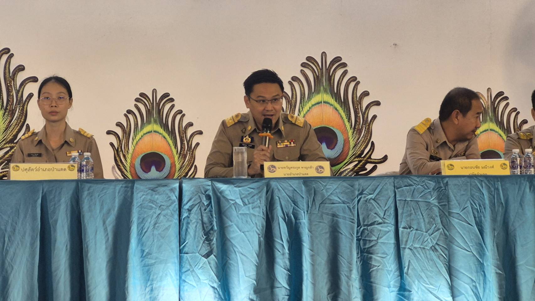 พช.ป่าแดด ร่วมประชุมกำนัน ผู้ใหญ่บ้าน ประจำเดือนกันยายน 2569 